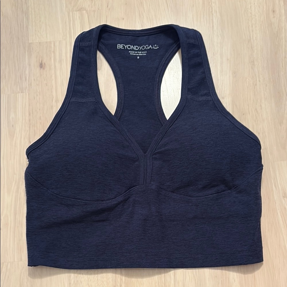 Beyond Yoga Women's Navy Sports Bra